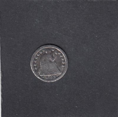 Beschrijving: 1/2 Dime LIBERTY